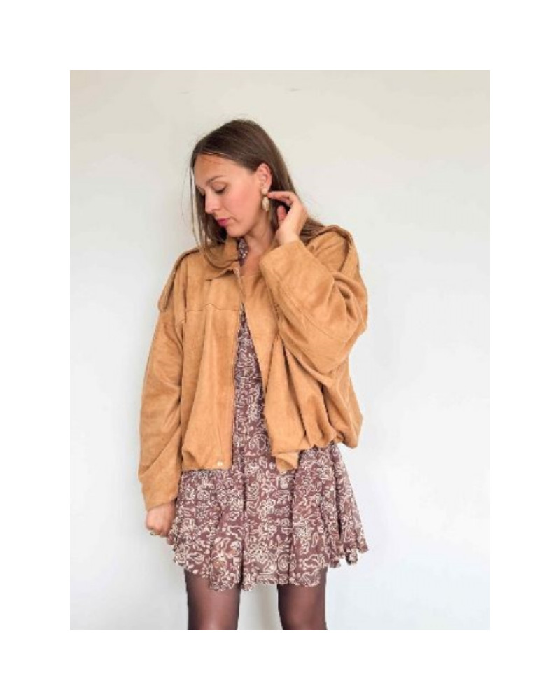 Veste camel oversize - La veste coupe ballon par excellence!