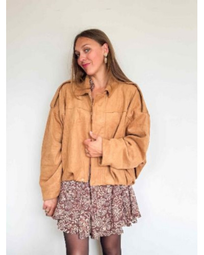 Veste camel oversize - La veste coupe ballon par excellence!