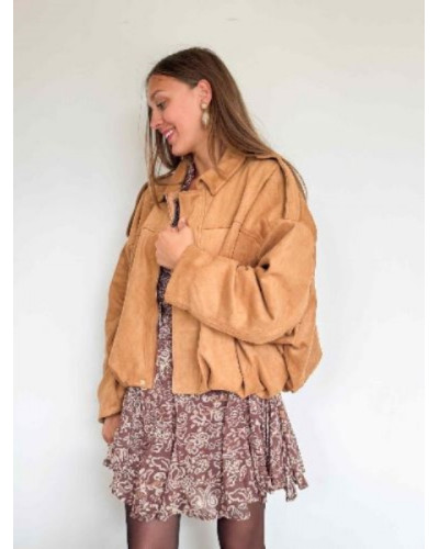 Veste camel oversize - La veste coupe ballon par excellence!