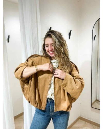 Veste camel oversize - La veste coupe ballon par excellence!