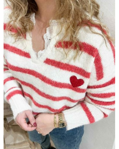 Veste ballon taupe col dentelle - Etre belle sans faire d'effort !