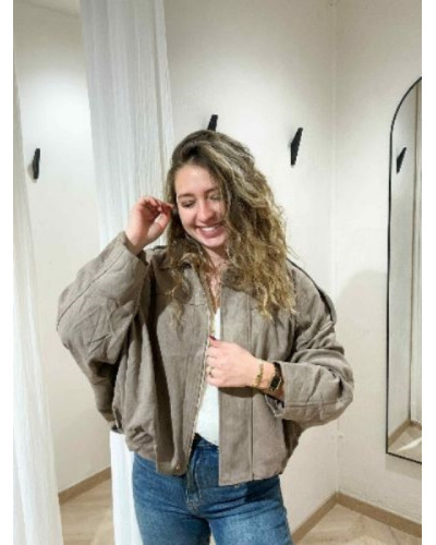 Veste ballon taupe - Veste tendance pour l'automne pour un look cool et stylé !