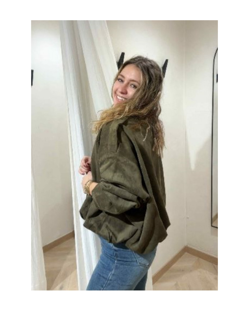 Veste ballon kaki femme – Style décontracté & tendance | L’Atelier de Clémence