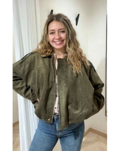 Veste ballon kaki femme – Style décontracté & tendance | L’Atelier de Clémence