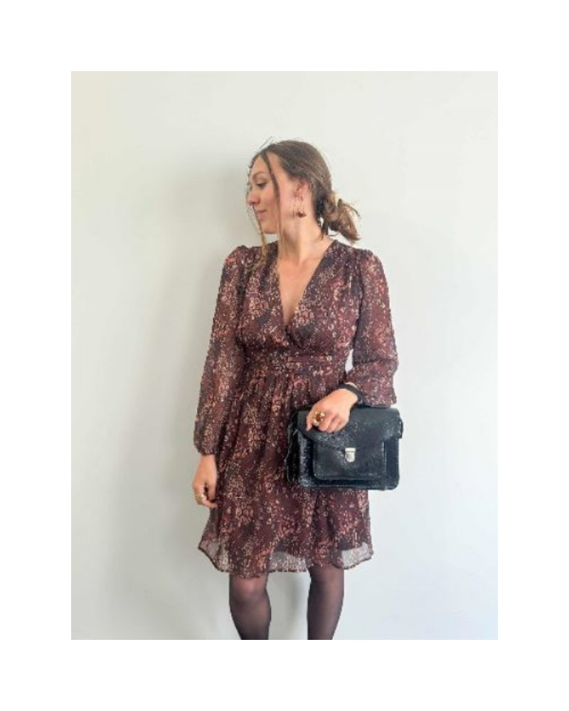 robe imprimée terracotta