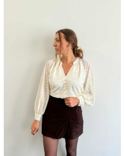 Blouse fluide dentelle, élégance et douceur, pour tous vos outfits !