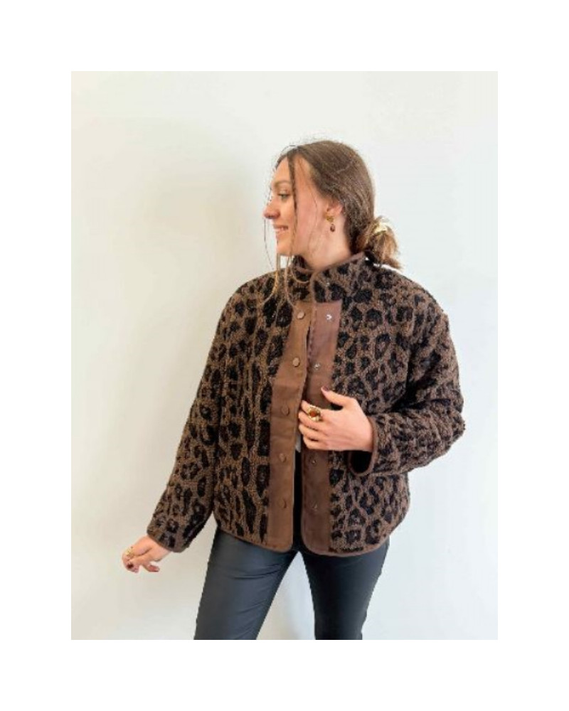 veste leopard bouclette