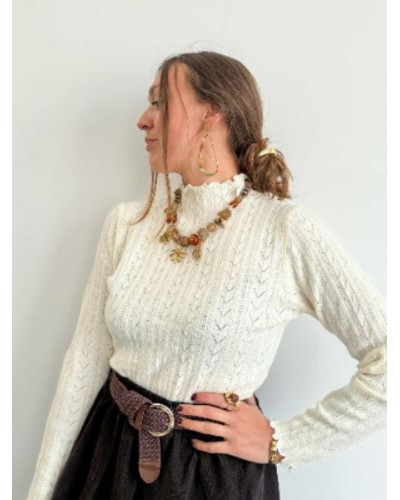 Pull écru