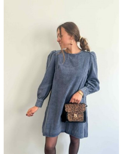 Robe en jeans marine
