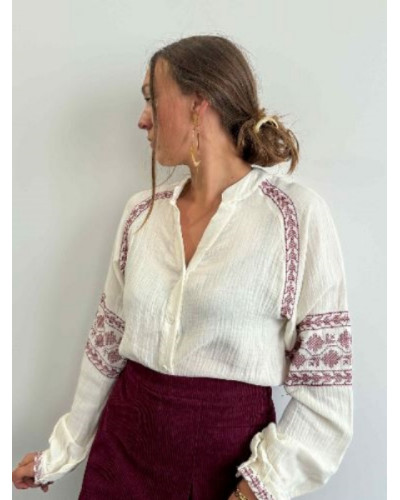 Jupe short bordeau