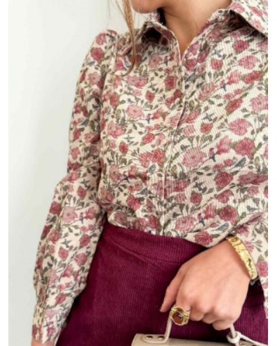 Jupe short bordeau