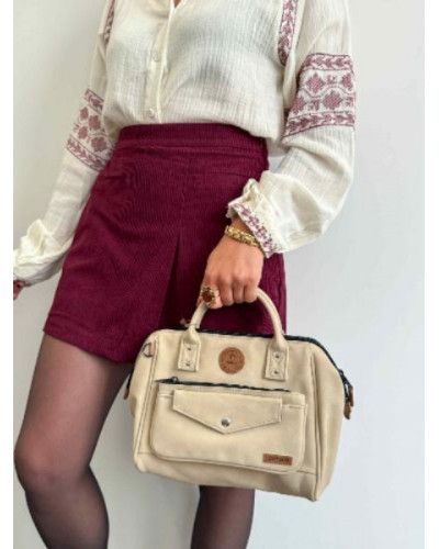Jupe short bordeau