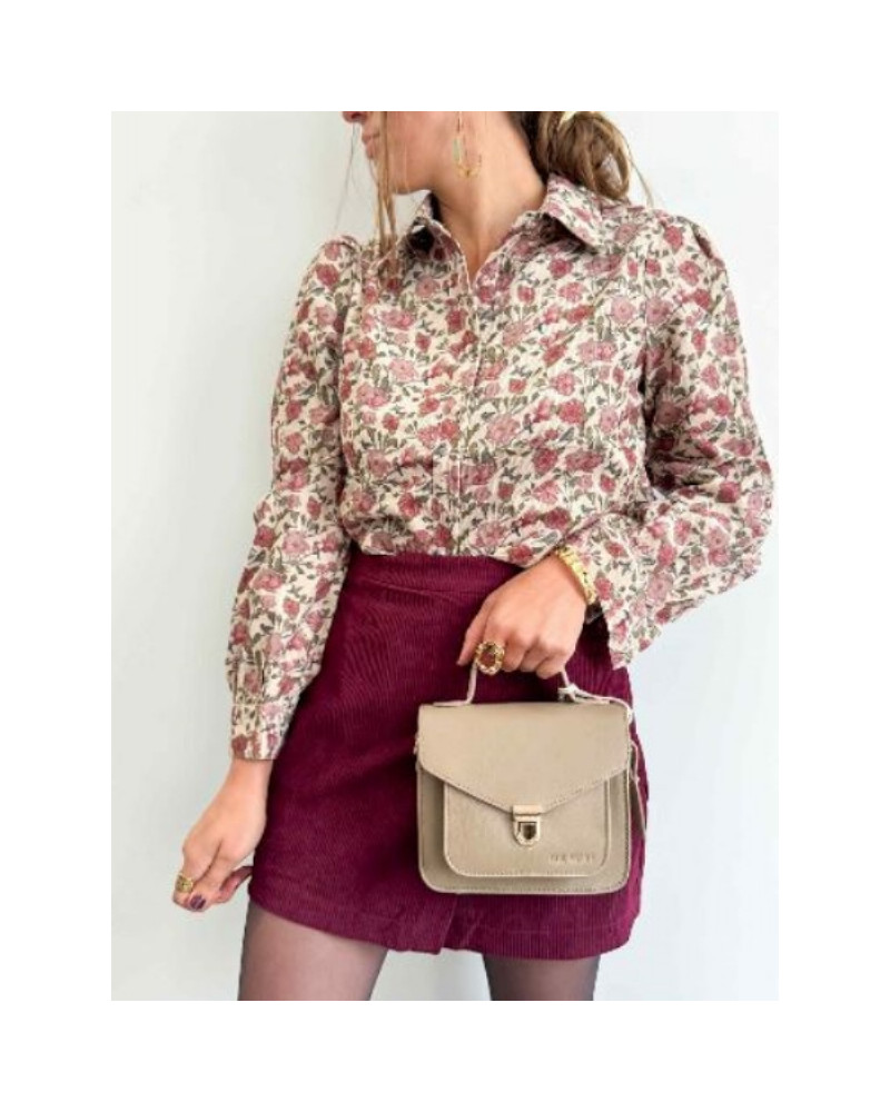 Jupe short bordeau