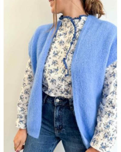Gilet sans manche bleu