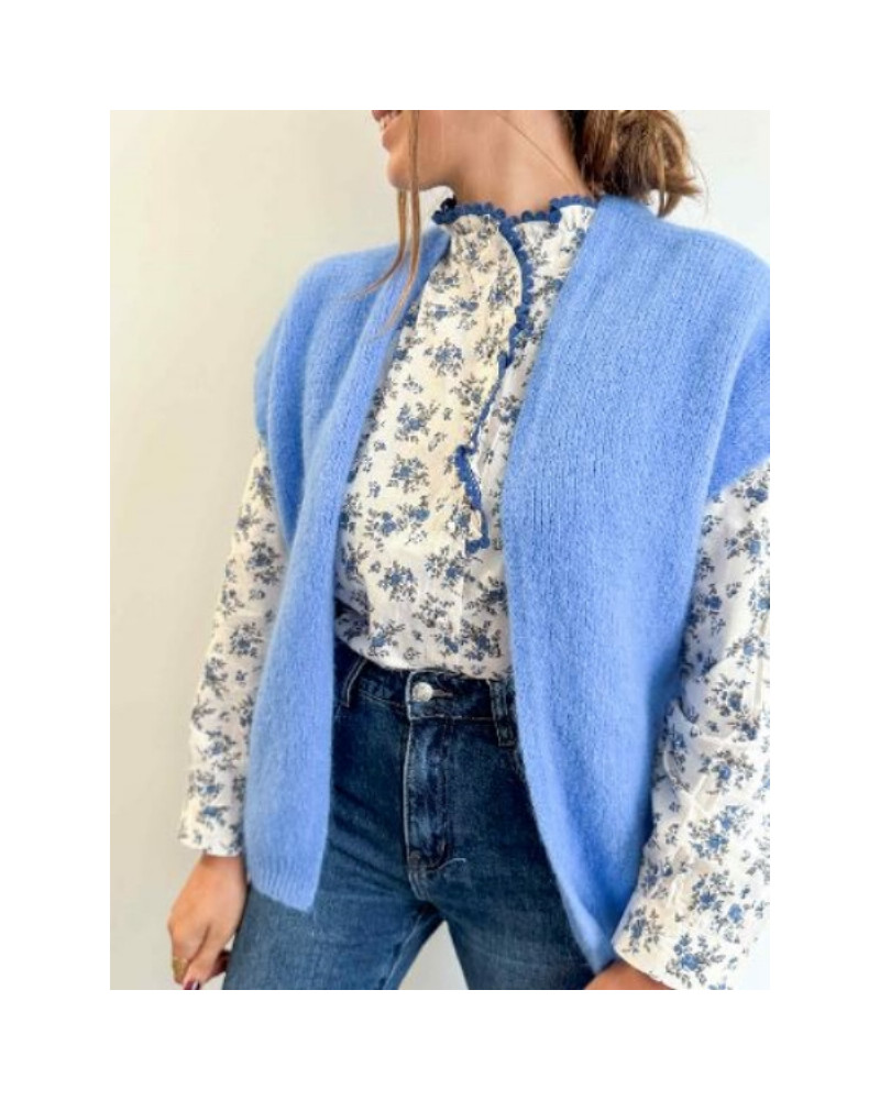Gilet sans manche bleu