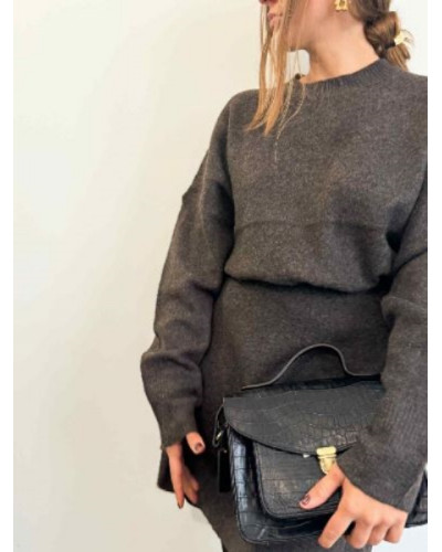 Ensemble maille marron