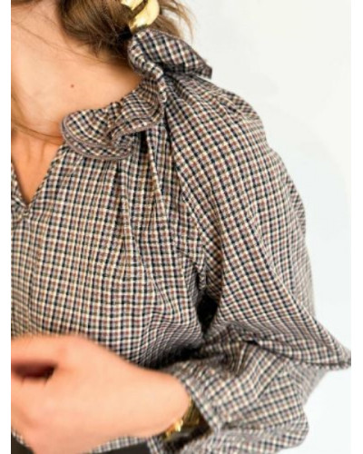 Blouse à carreaux