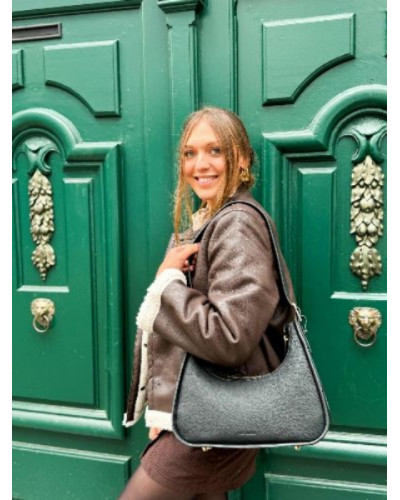 Manteau semili marron 