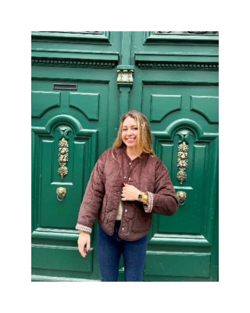 Veste matelassée marron