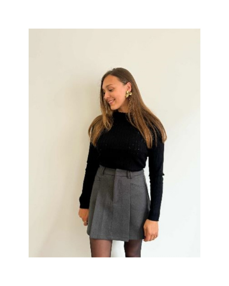 Pull ajouré - Noir