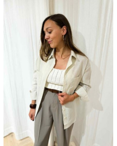 Pantalon habillé fluide - Gris