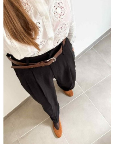 Pantalon fluide habillé - Noir