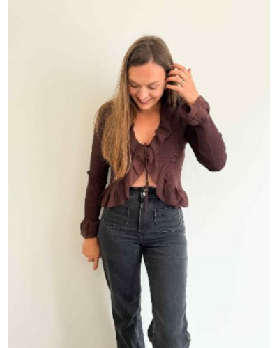 Gilet marron chocolat