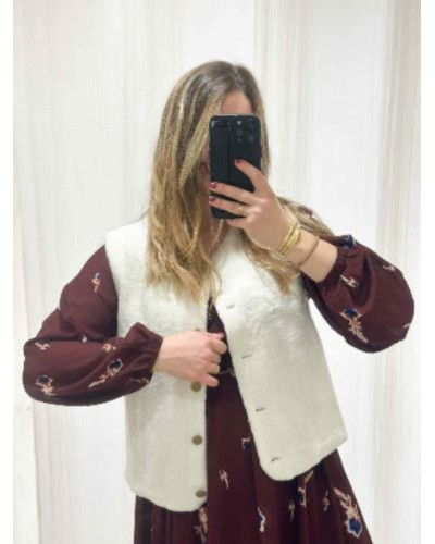 Gilet sans manches - Ecru