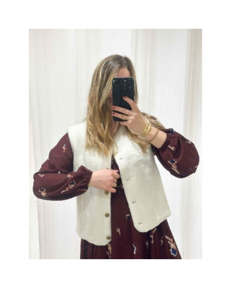 Gilet sans manches - Ecru