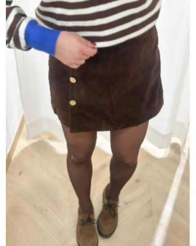 Jupe short marron