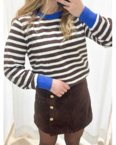 Jupe short marron