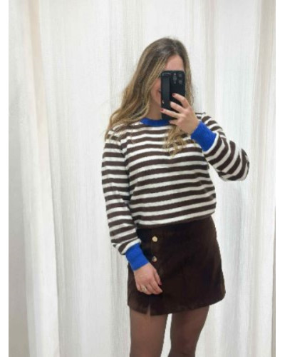 Jupe short marron