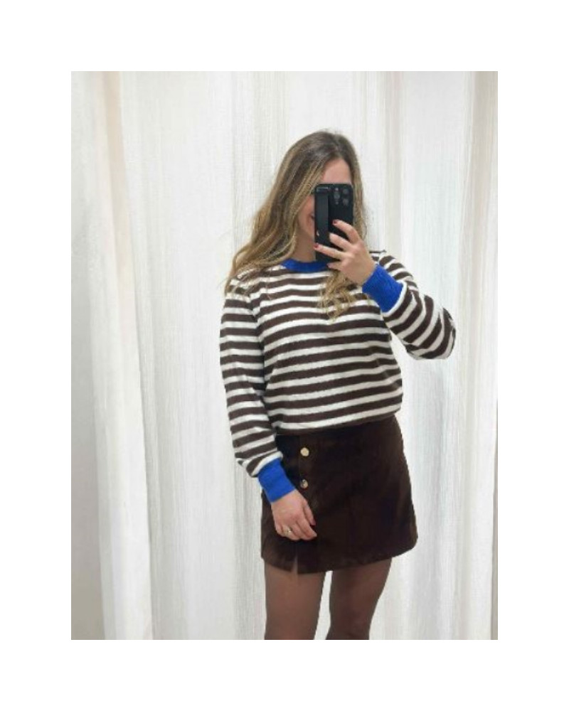 Jupe short marron