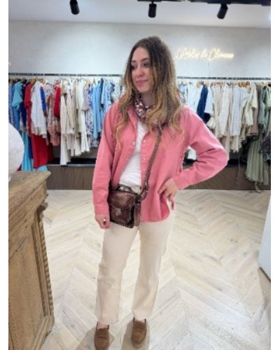 Sur chemise Nina vieux rose