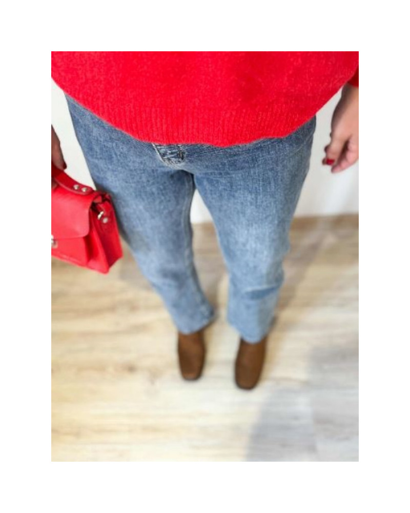 Jean Denim Brut Coupe Straight – Modèle Oraïje Authentique