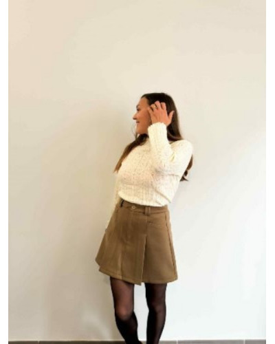 Jupe Trapèze Femme Camel – Élégance Naturelle et Coupe Flatteuse