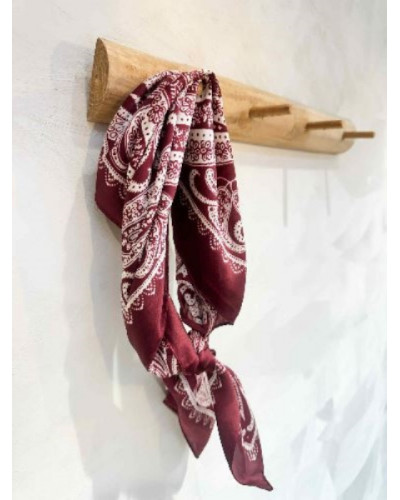 Foulard bordeau