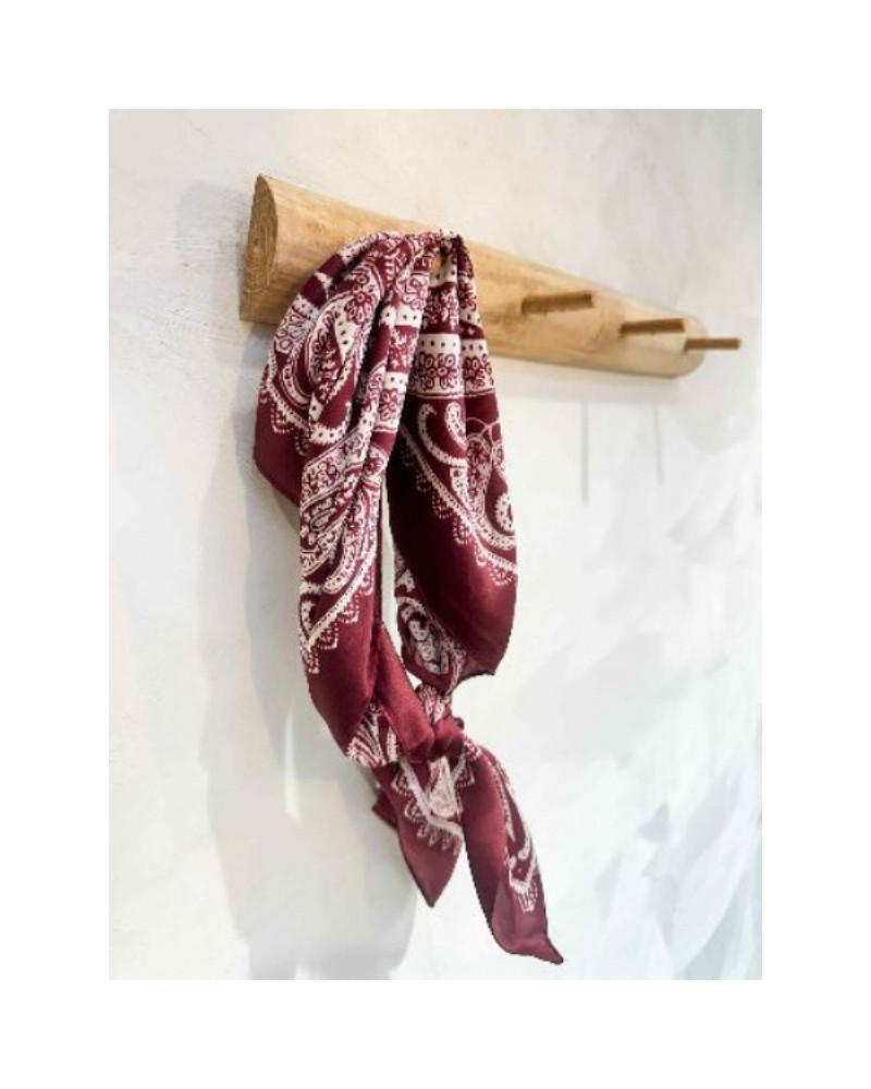 Foulard bordeau
