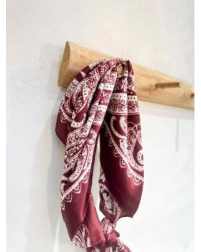 Foulard bordeau