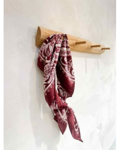 Foulard bordeau