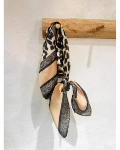 Foulard léopard - Beige