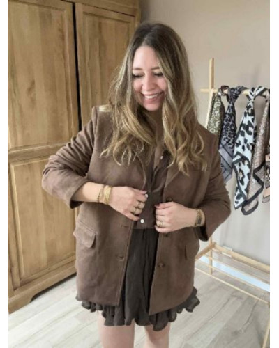 Jupe fluide chocolat