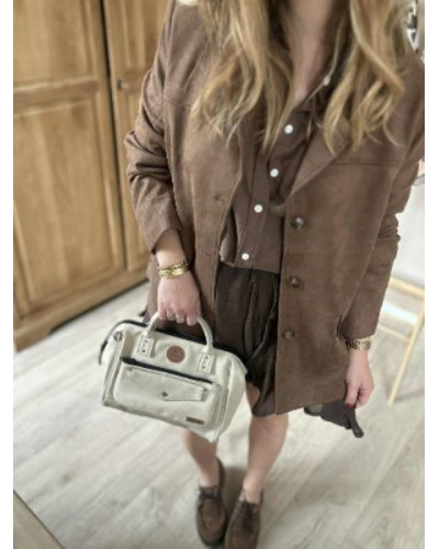 Jupe fluide chocolat