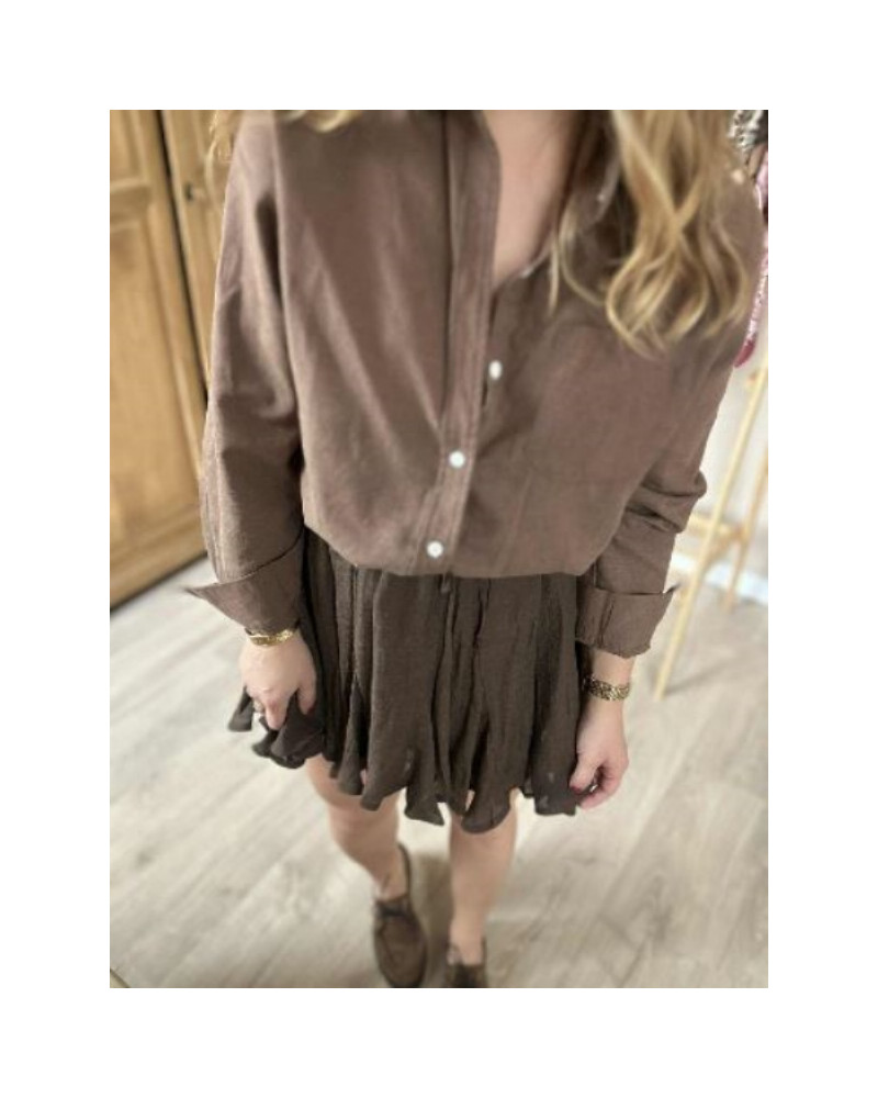 Chemisier chocolat