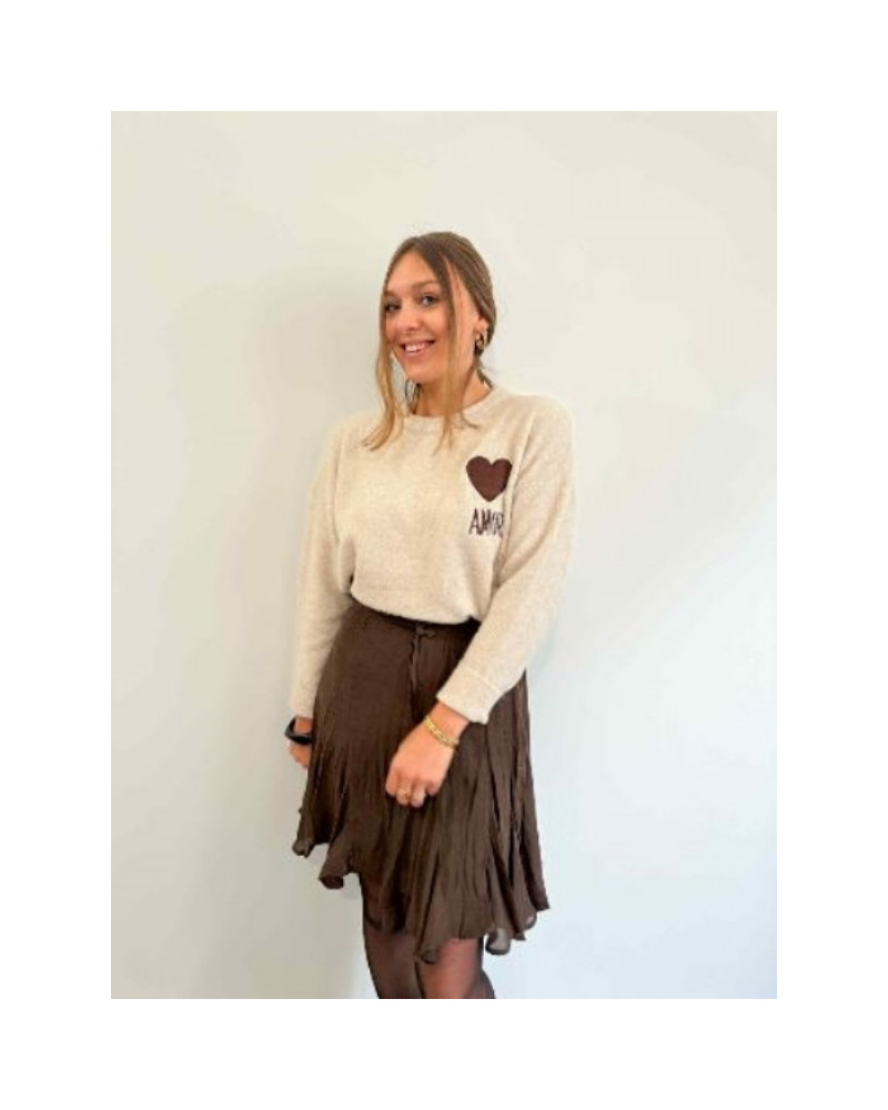 Pull beige amor Pull beige amor