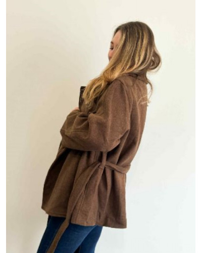 Manteau trench marron