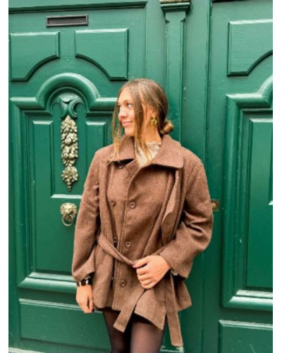 Manteau trench marron
