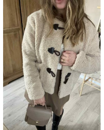 Veste ecru bouclette