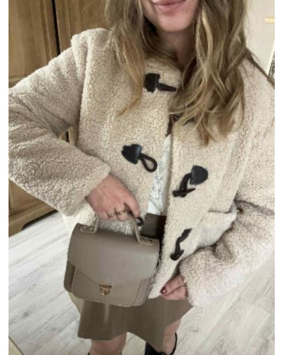 Veste ecru bouclette