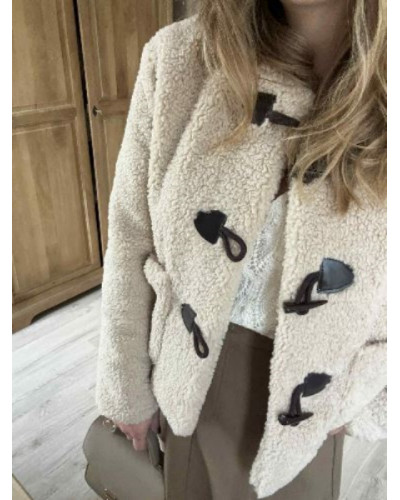 Veste ecru bouclette